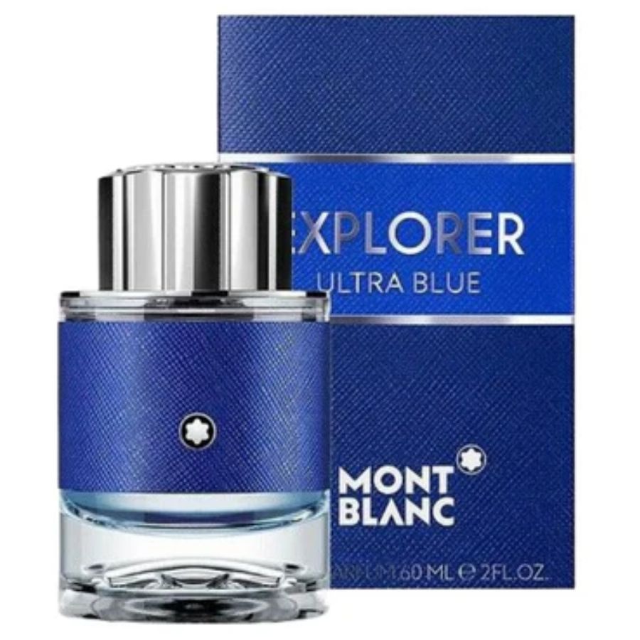 Explorer Ultra Blue by Montblanc men's EDP 2.0 oz blue bottle