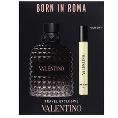 Born In Roma by Valentino for Men 3.4 oz EDT 2pc Gift Set