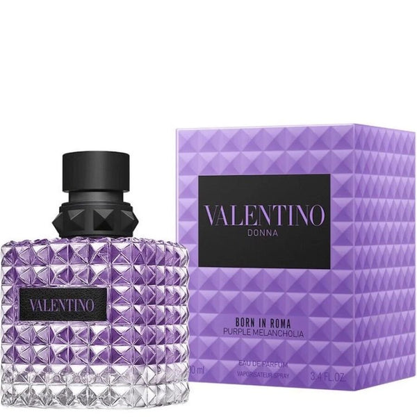 Born In Roma Purple Melancholia Valentino women perfume 3.4 oz purple bottle