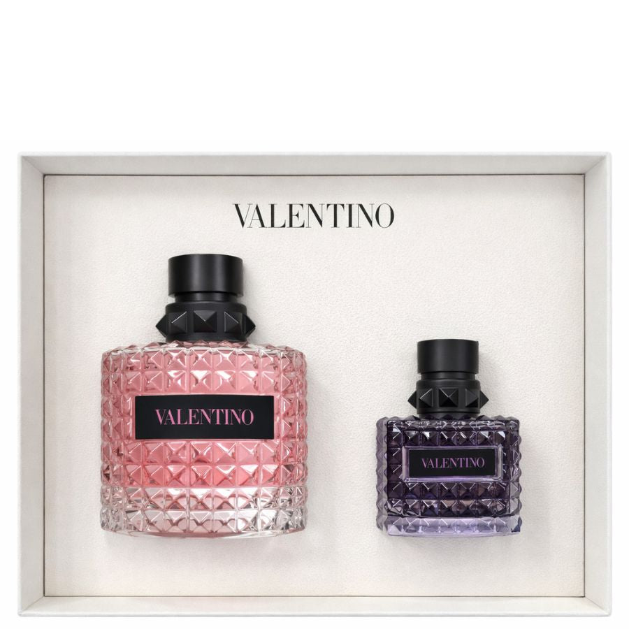 Born In Roma Valentino women gift set 3.4 oz EDP with Purple Melancholia