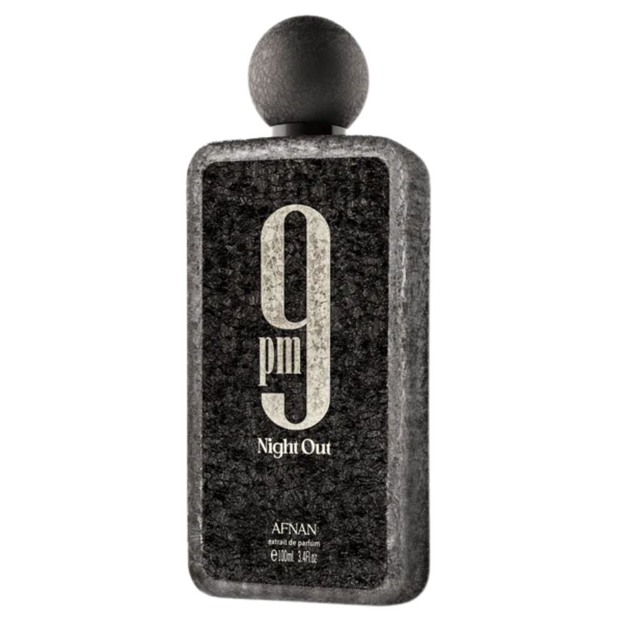 9 PM Night Out by Afnan unisex parfum tester 3.4 oz dark blue bottle