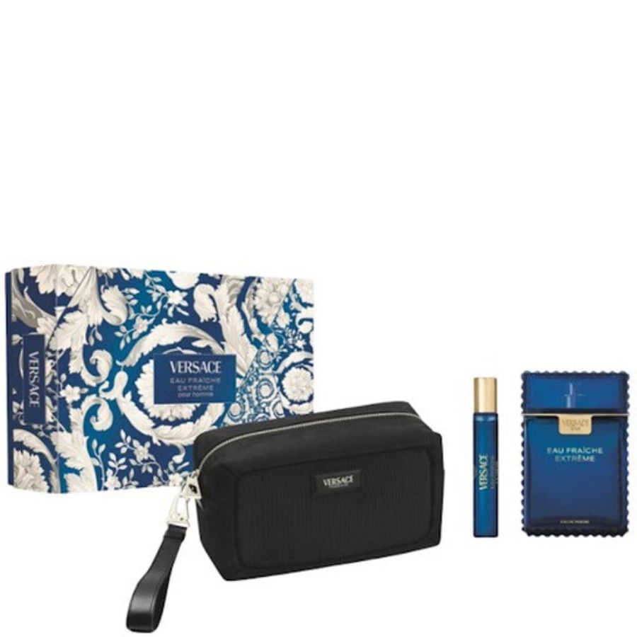 Versace Eau Fraiche Extreme men’s gift set with pouch and travel spray