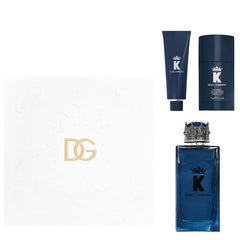 K by Dolce & Gabbana for Men 3.4 oz EDP 3pc Gift Set