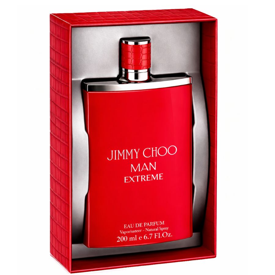 Jimmy Choo Extreme by Jimmy Choo for Men 6.7 oz EDP Spray red bottle
