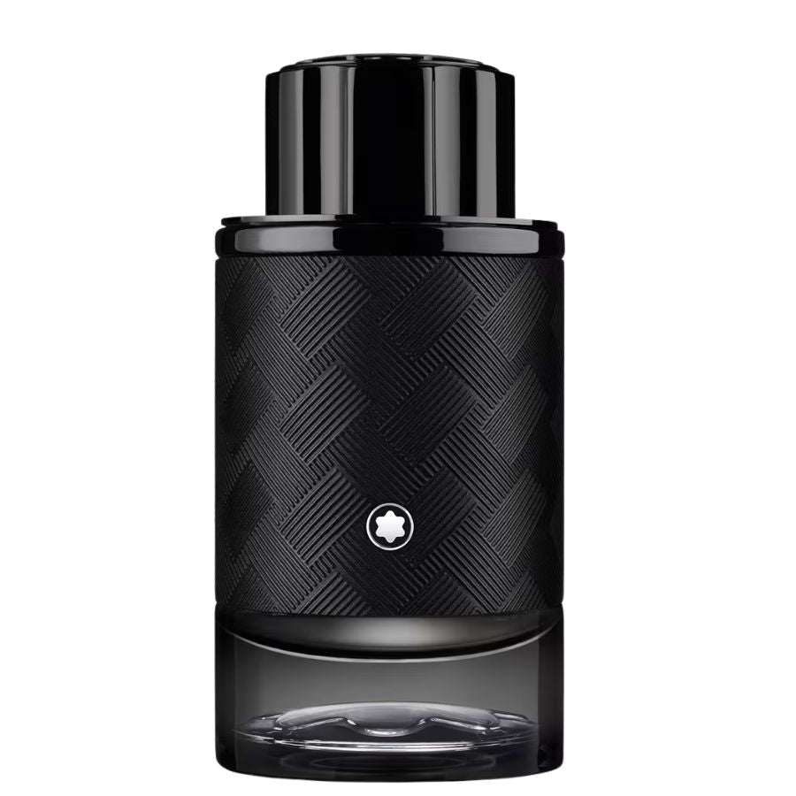 Explorer Extreme by Montblanc men’s parfum tester 3.4 oz with amber-accented bottle