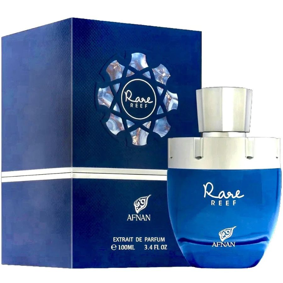 Rare Reef by Afnan unisex fragrance spray, 3.4 oz ocean-inspired bottle