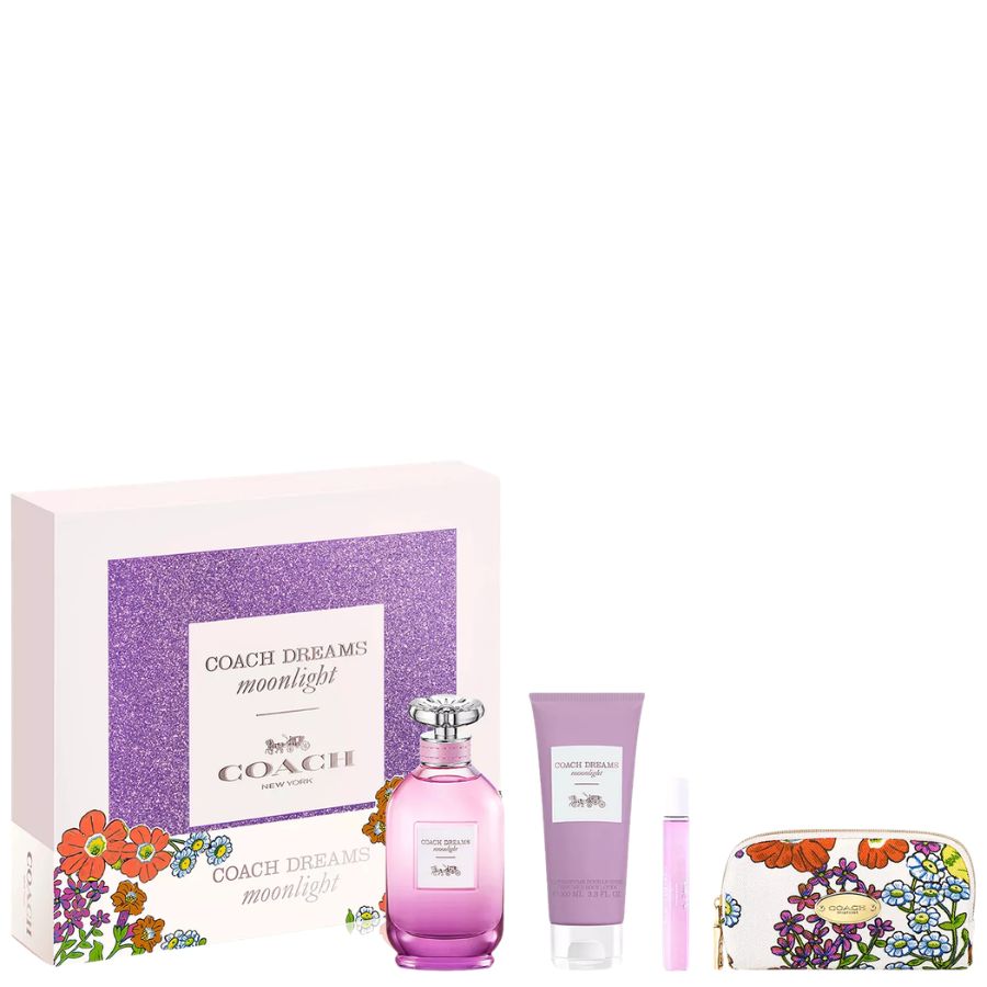 Coach Dreams Moonlight women’s gift set with 3.0 oz EDP and pouch