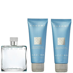 Chrome by Azzaro for Men 3.4 oz EDT 3pc Gift Set