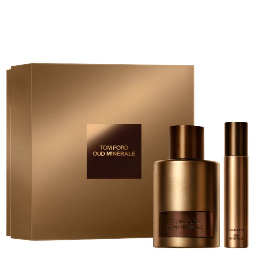 Oud Minerale unisex perfume gift set with 3.4 oz bottle