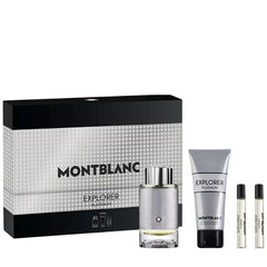 Explorer Platinum by Montblanc for Men 3.4 oz EDP 4pc Gift Set
