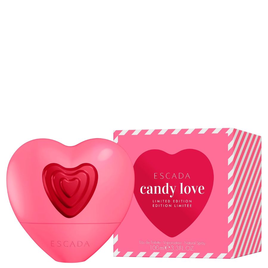 Escada Candy Love EDT women’s perfume 3.4 oz heart bottle