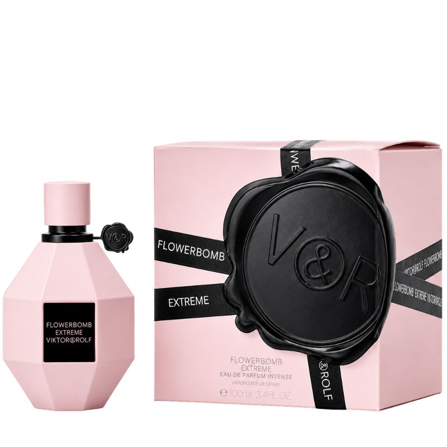 Flowerbomb Extreme by Viktor&Rolf women’s 3.4 oz EDP matte pink bottle