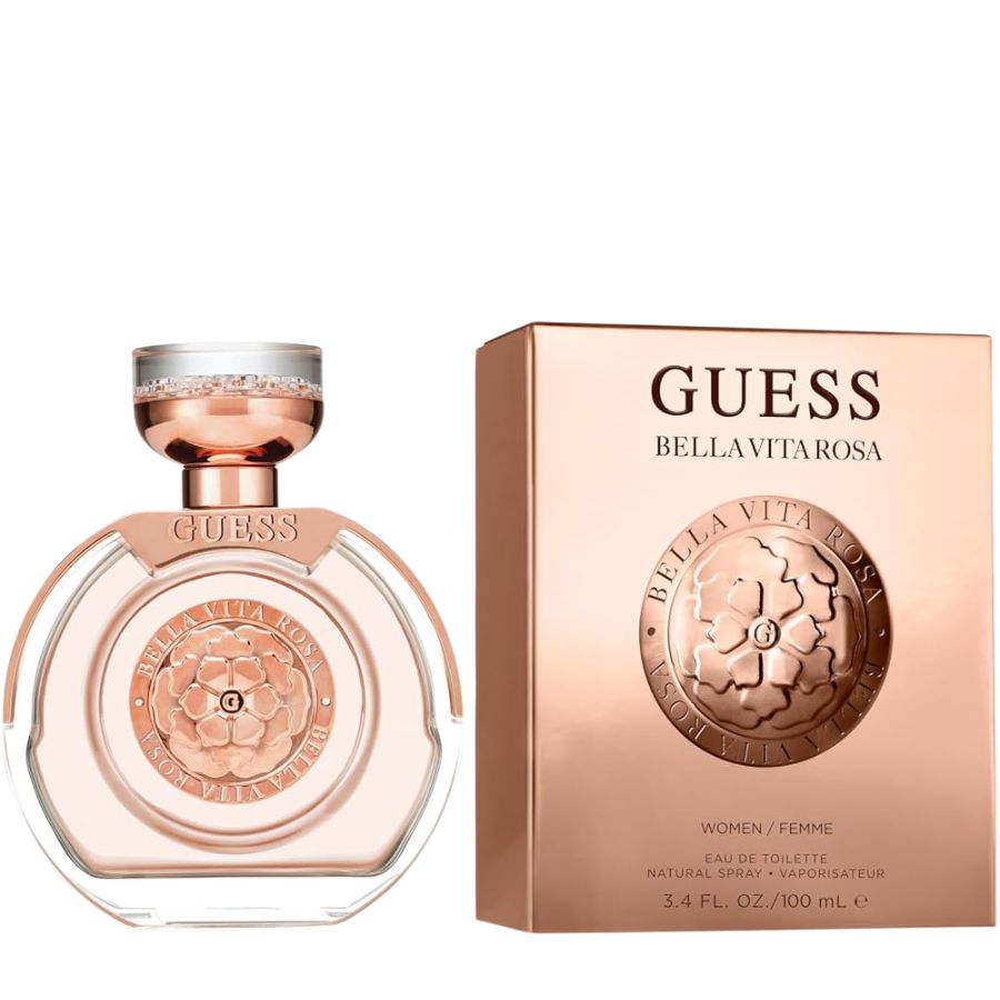 Guess Bella Vita Rosa EDT perfume 3.4 oz pink bottle