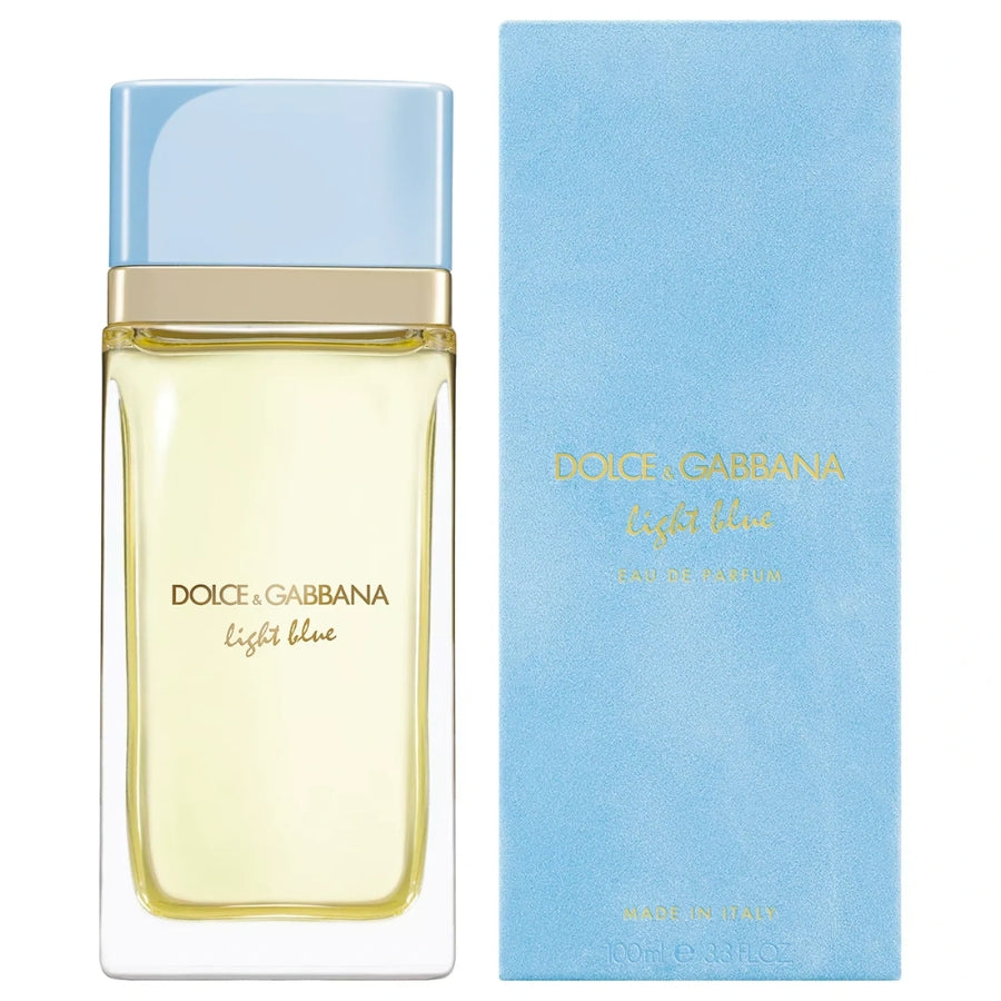 Dolce&Gabbana Light Blue women’s golden 3.4 oz EDP bottle