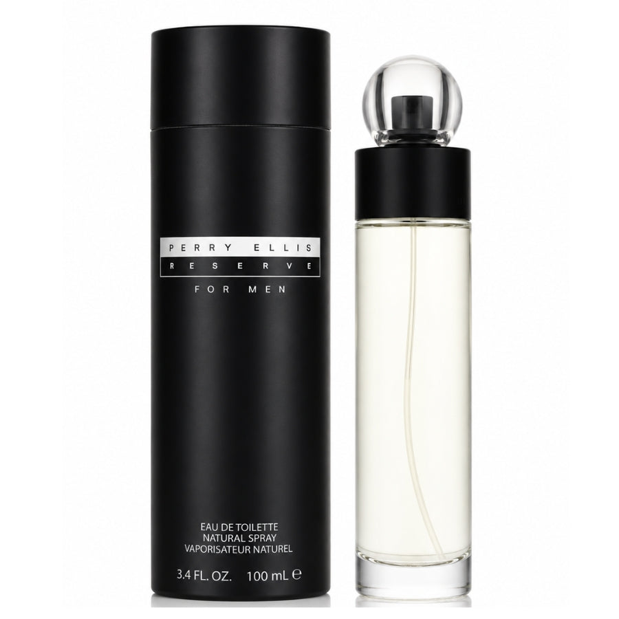 Reserve by Perry Ellis for Men 3.4 oz EDT Spray clear bottle