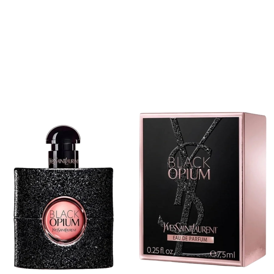 YSL Black Opium women’s EDP mini 7.5 ml glitter bottle