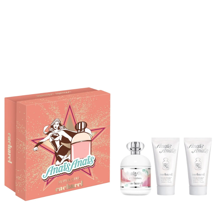 Anais Anais Cacharel perfume 3.4 oz three-piece gift set