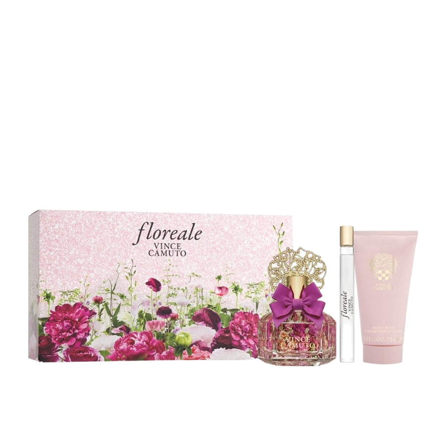 Floreale by Vince Camuto for Women 3.4 oz EDP 3pc Gift Set (BL +0.34)