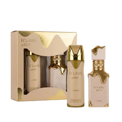 Eclaire by Lattafa for Unisex 3.4 oz EDP 2pc Gift Set (5.0 Body Mist)