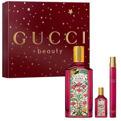 Flora Gorgeous Gardenia Intense by Gucci for Women 3.4 oz EDP 3pc Gift Set (10 ml + Mini)