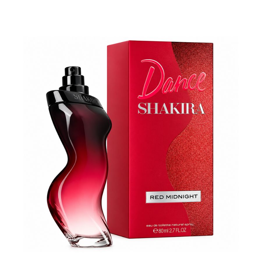 Shakira Dance Red Midnight EDT 2.7 oz red-black bottle