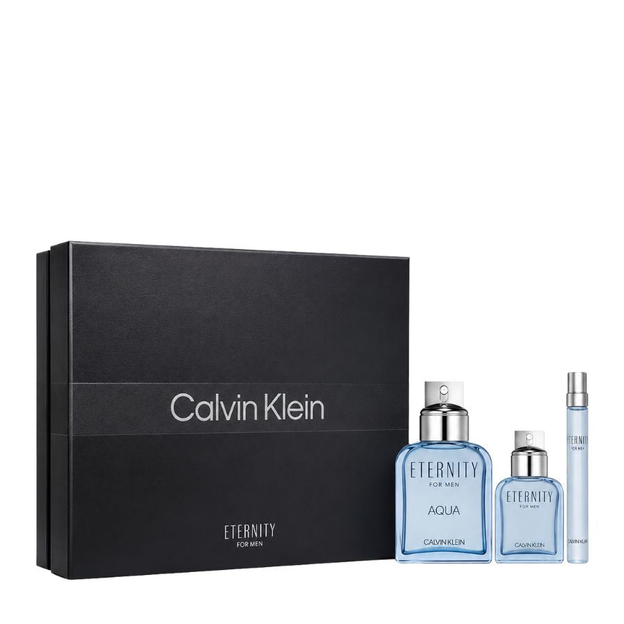 Calvin Klein Eternity Aqua three-piece blue EDT gift set