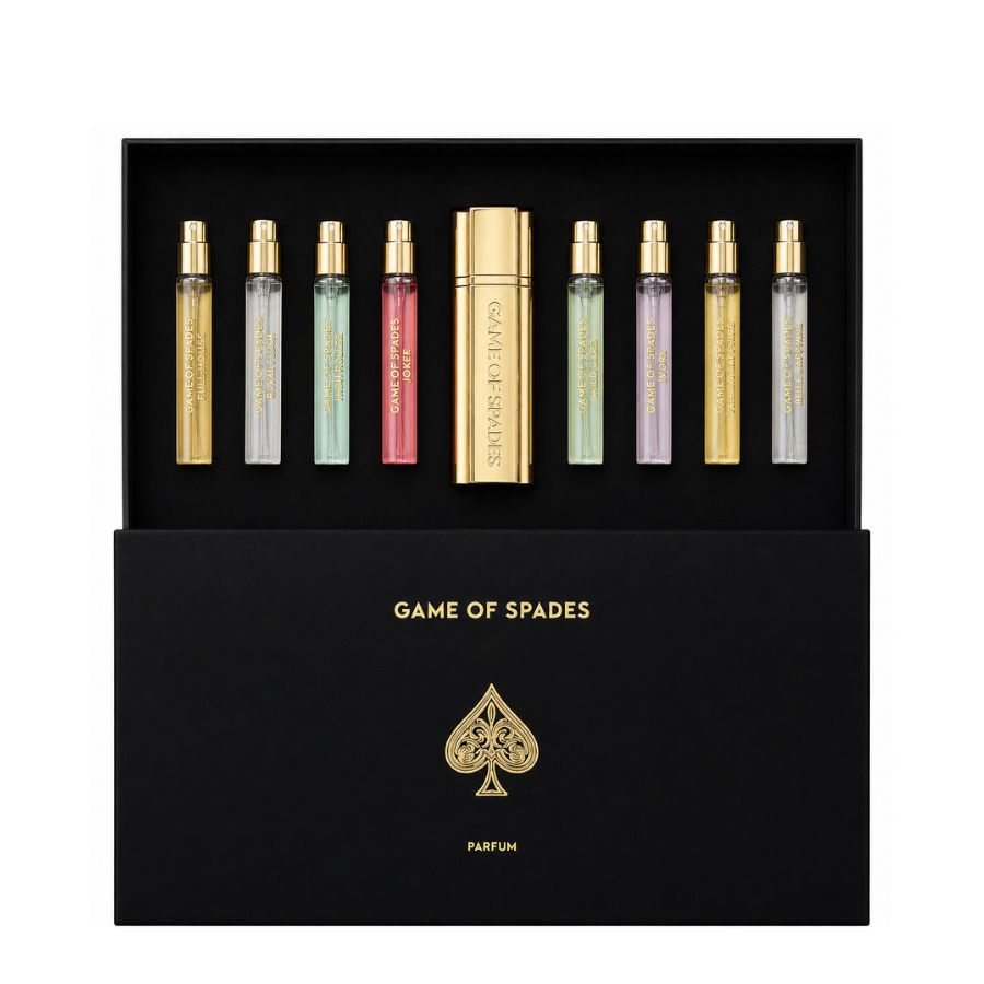 Game Of Spades Black nine-piece miniature Parfum gift set