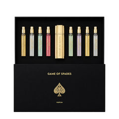 Game Of Spades Black by Jo Milano for Unisex 10 ml PARFUM 9pc Gift Set (9 x 10 ml)