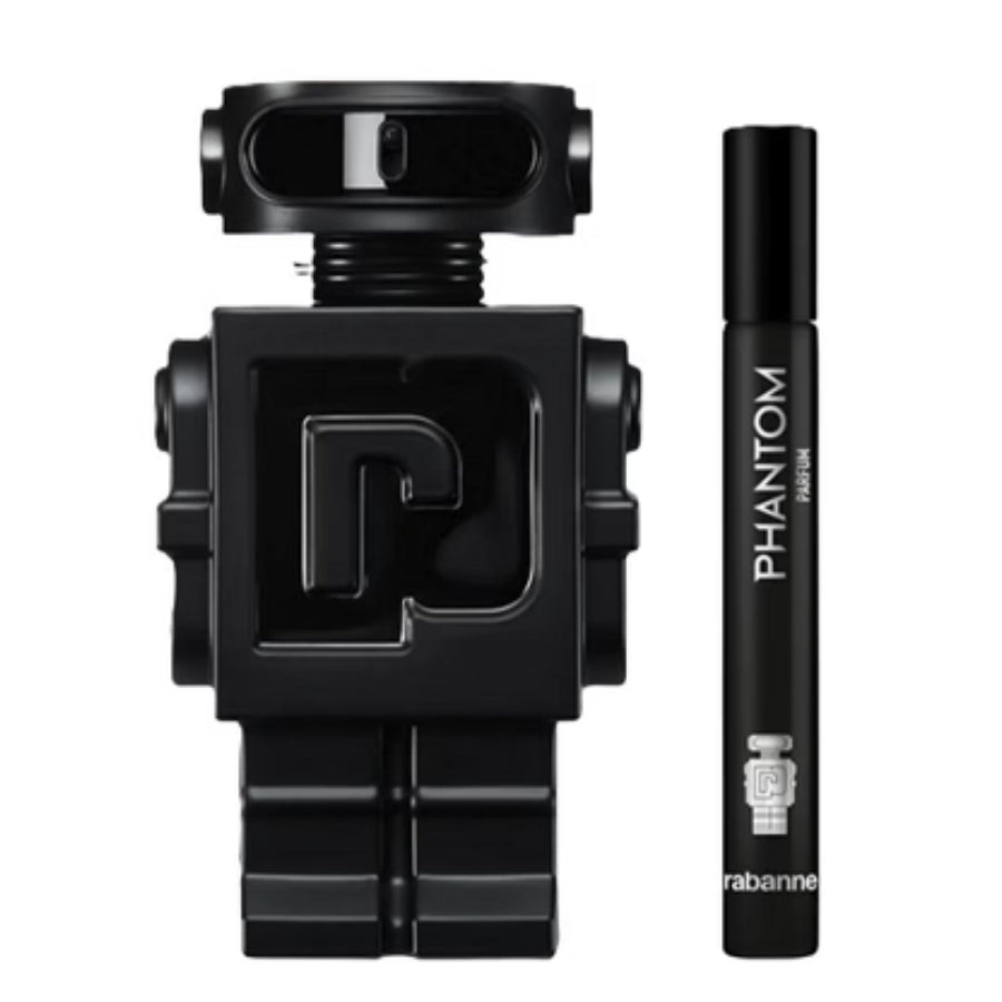 Paco Rabanne Phantom Parfum 3.4 oz black two-piece gift set