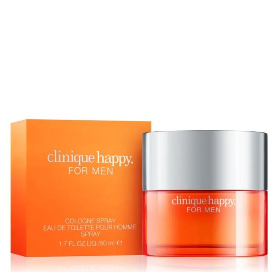 Clinique Happy men’s cologne in clear 1.7 oz bottle