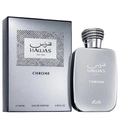 Hawas Chrome by Rasasi for Men 3.4 oz EDP Spray