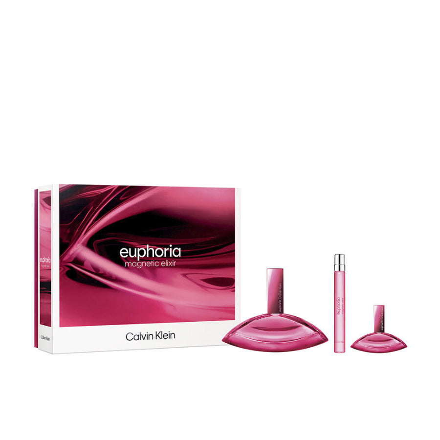 Euphoria Magnetic Elixir by Calvin Klein for Women 3.4 oz PARFUM 3pc Gift Set (10ml+ mini)