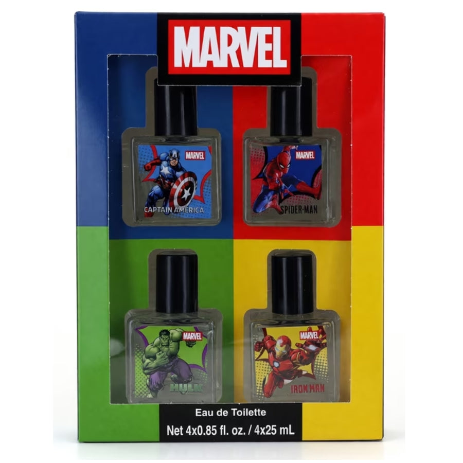 Avengers by Marvel boys EDT gift set with four 25ml bottles