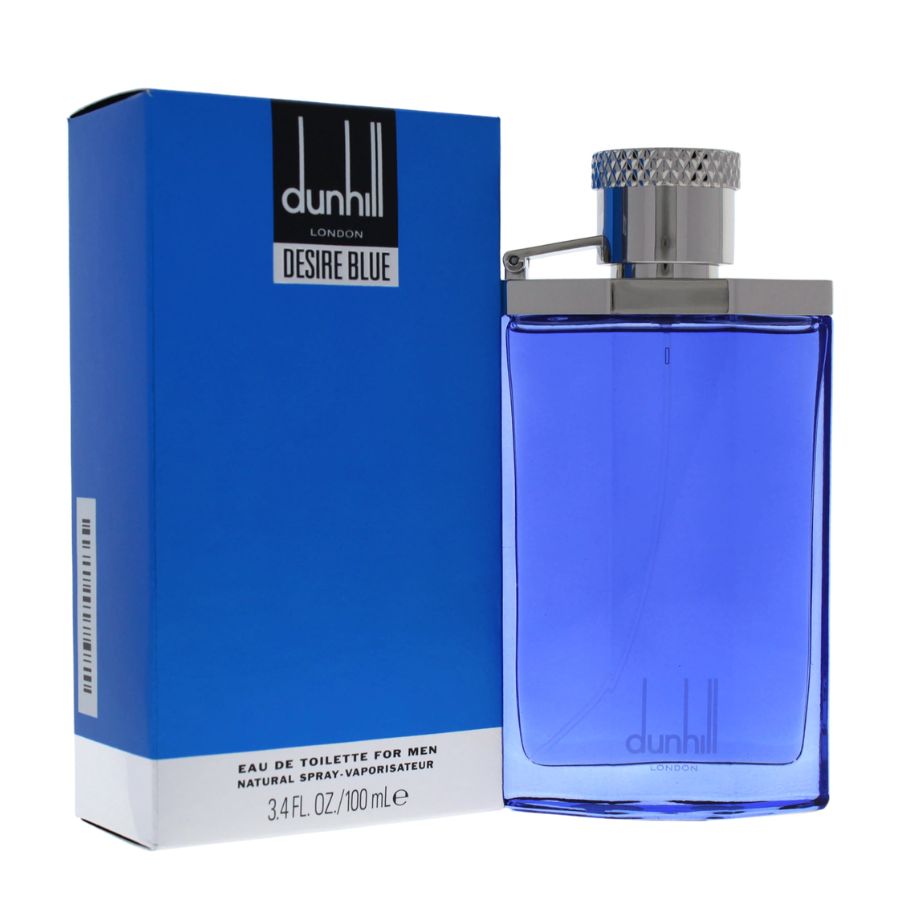 Desire Blue by Alfred Dunhill men's EDT 3.4 oz translucent blue bottle