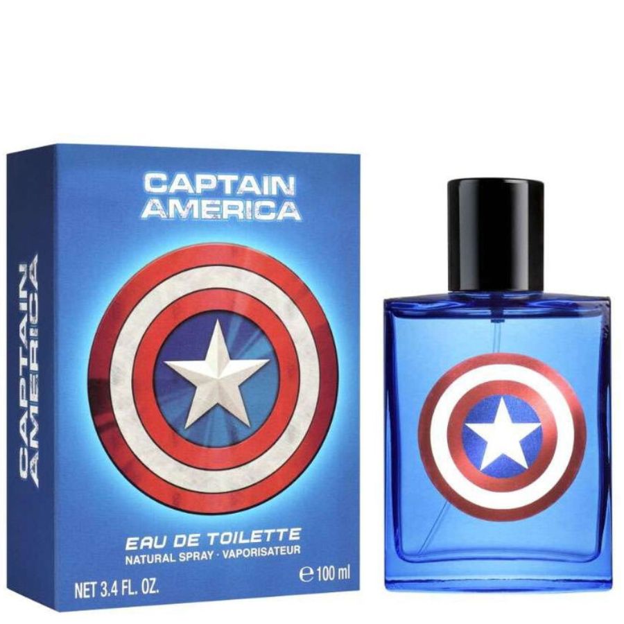 Captain America by Marvel Boys 3.4 oz EDT superhero bottle