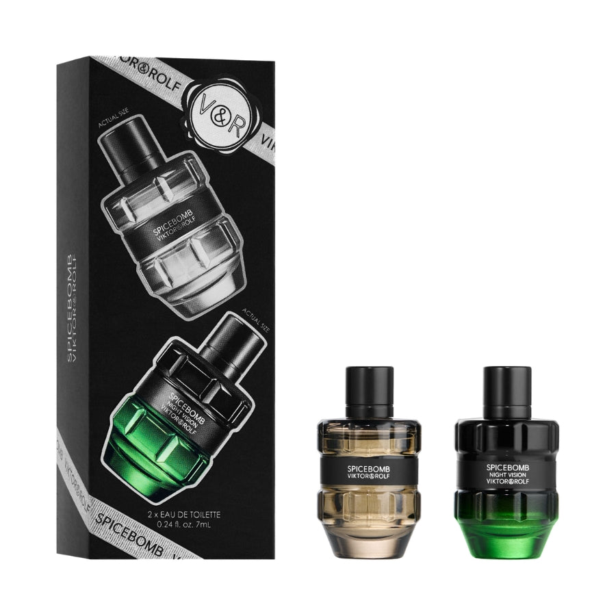 Spicebomb by Viktor & Rolf for Men 7 ml EDT 2pc Gift Set (7 ml Spicebomb edt + 7ml Night Vision)