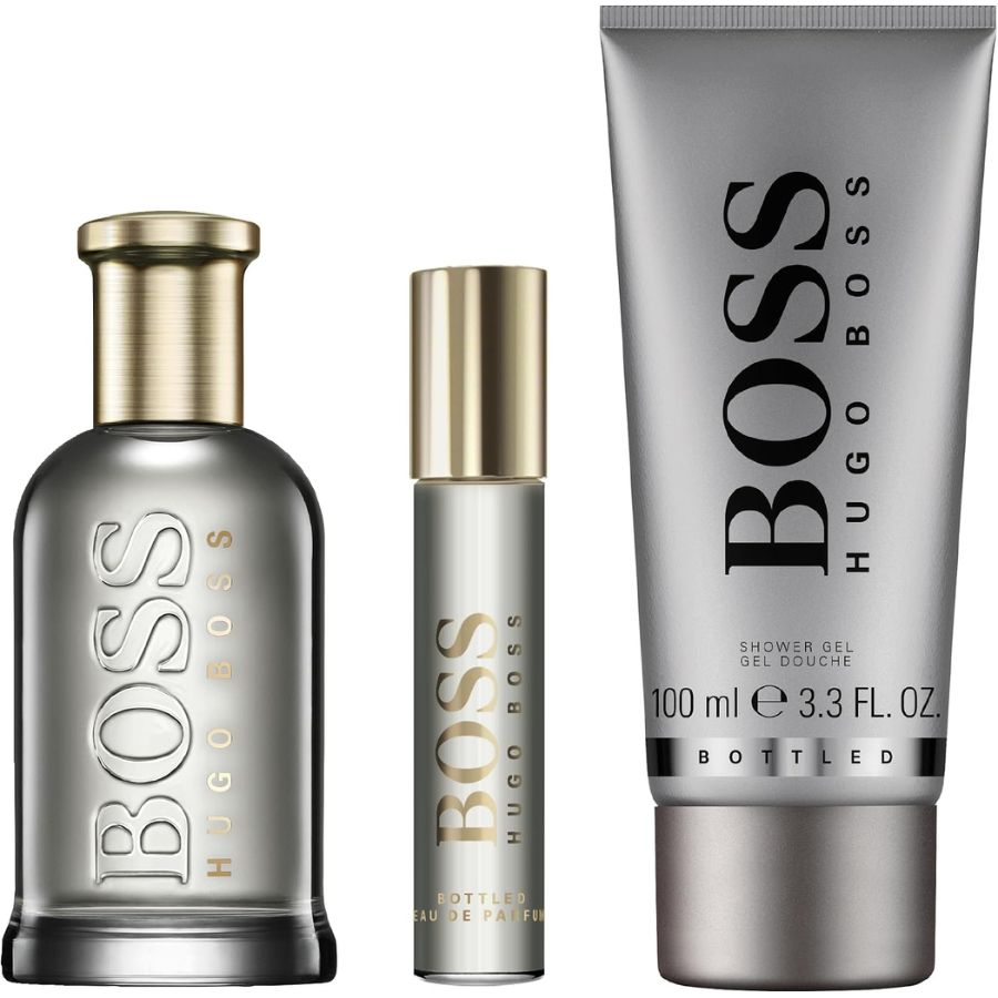 Hugo Boss Bottled Parfum 3-piece gift set with travel spray