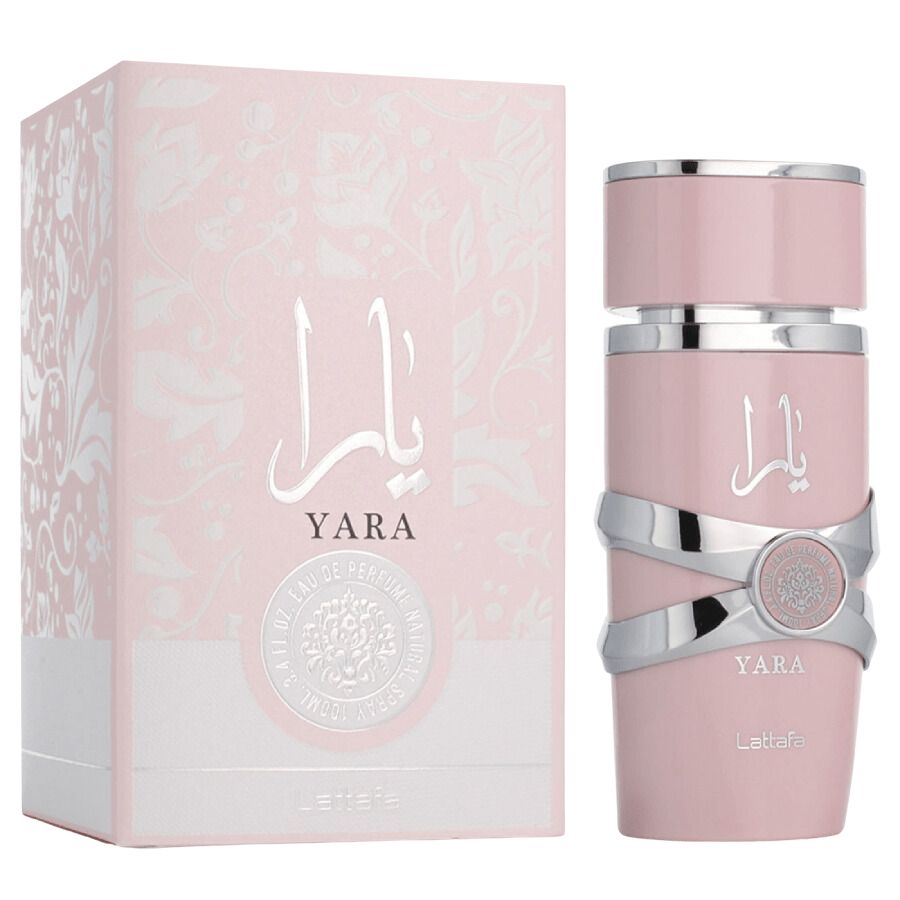 Yara by Lattafa for Women 3.4 oz EDP Spray pink bottle