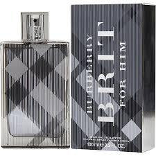 Burberry Brit for Men 3.4 oz EDT spray, checked bottle