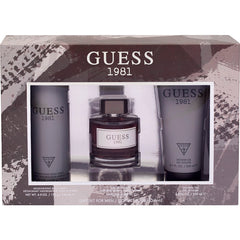 Guess 1981 de Guess para hombre, 3.4 oz EDT, set de regalo de 3 piezas