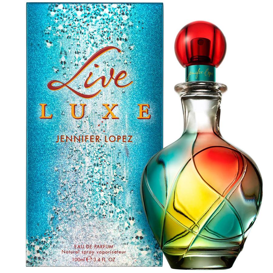 Live Luxe by Jennifer Lopez women’s EDP 3.4 oz colorful bottle