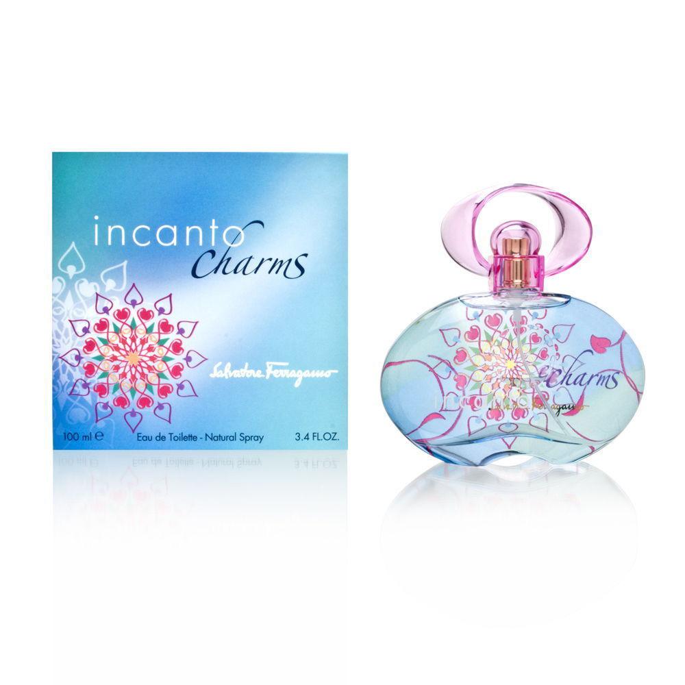 Incanto Charms women’s EDT 3.4 oz, turquoise bottle with pink cap