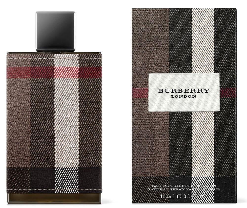 Burberry London by Burberry men’s EDT 3.4 oz check bottle