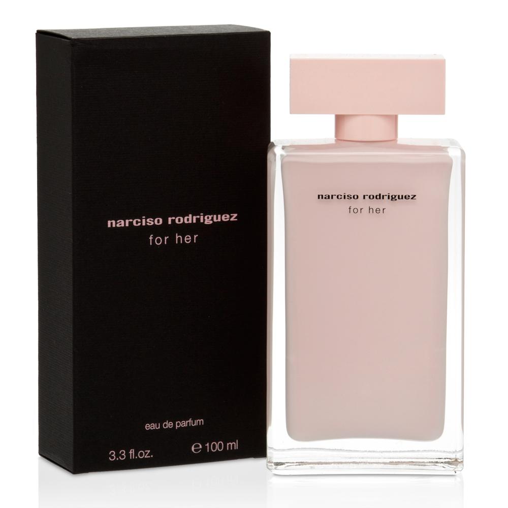 For Her by Narciso Rodriguez women’s EDP 3.4 oz pink bottle