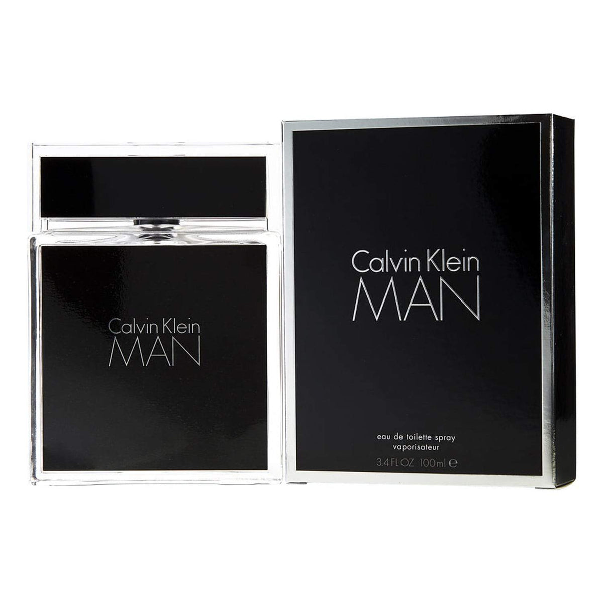 Calvin Klein Man men's EDT 3.3 oz clear bottle