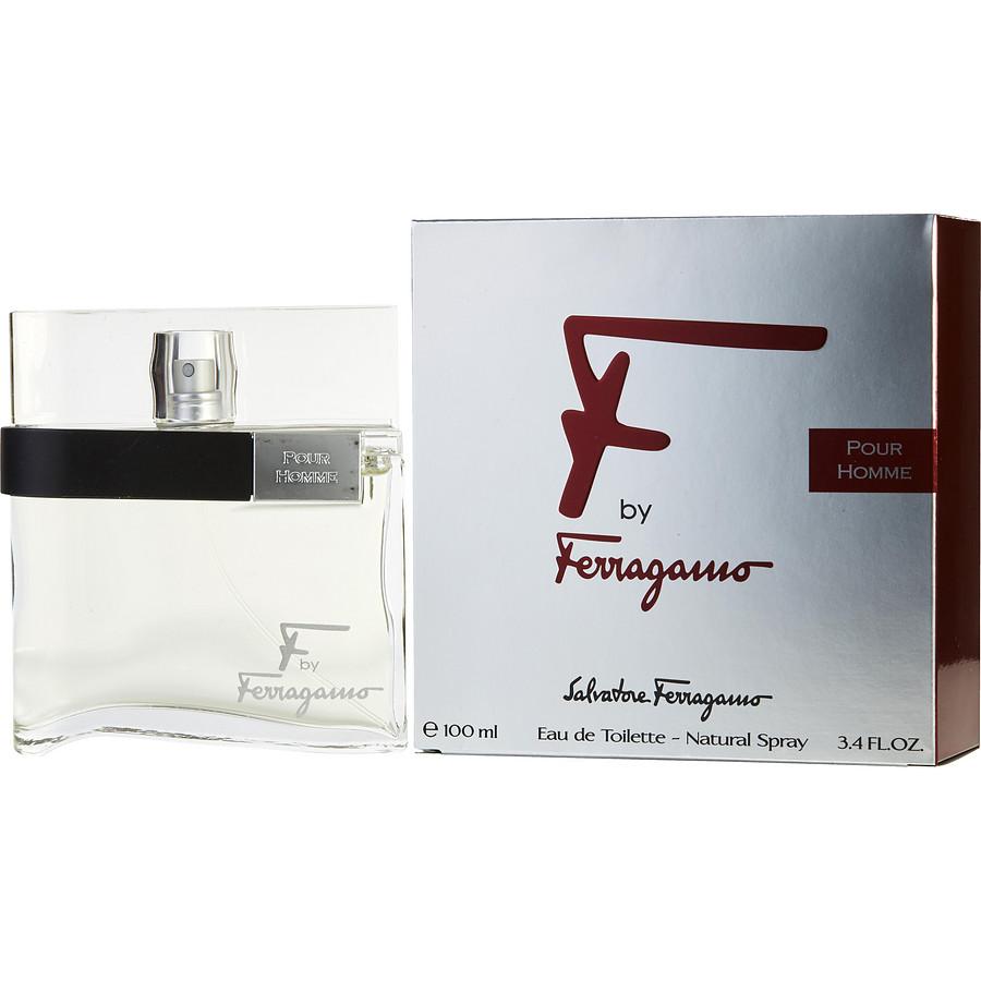 F by Ferragamo Pour Homme men’s EDT 3.4 oz clear bottle