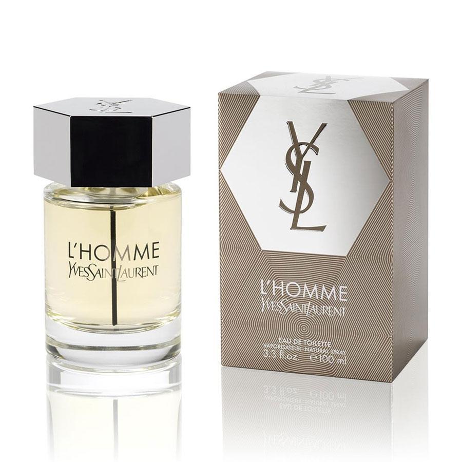 L'Homme by Yves Saint Laurent men’s EDT 3.3 oz amber bottle