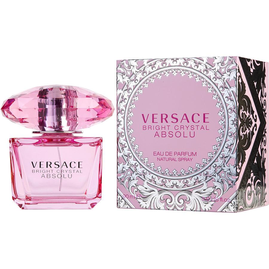 Versace Bright Crystal Absolu EDP 3.0 oz pink crystal bottle