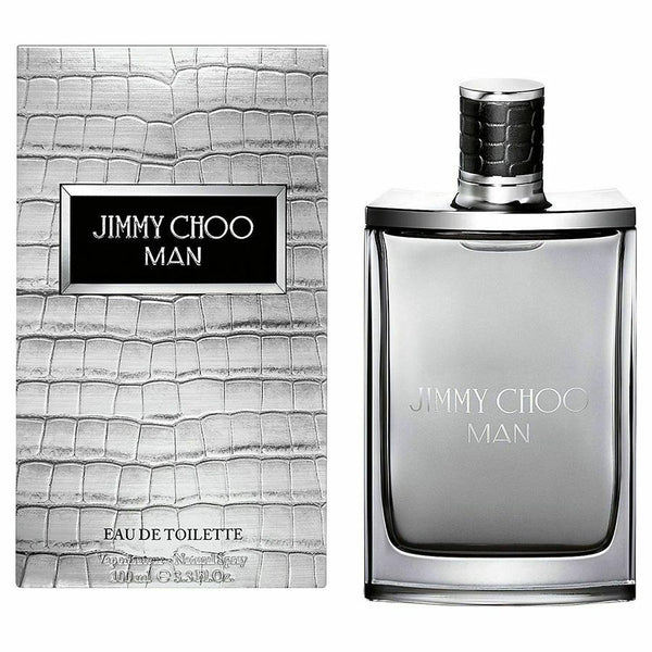 Jimmy Choo Man 3.4 oz men’s EDT, flask bottle with croc cap