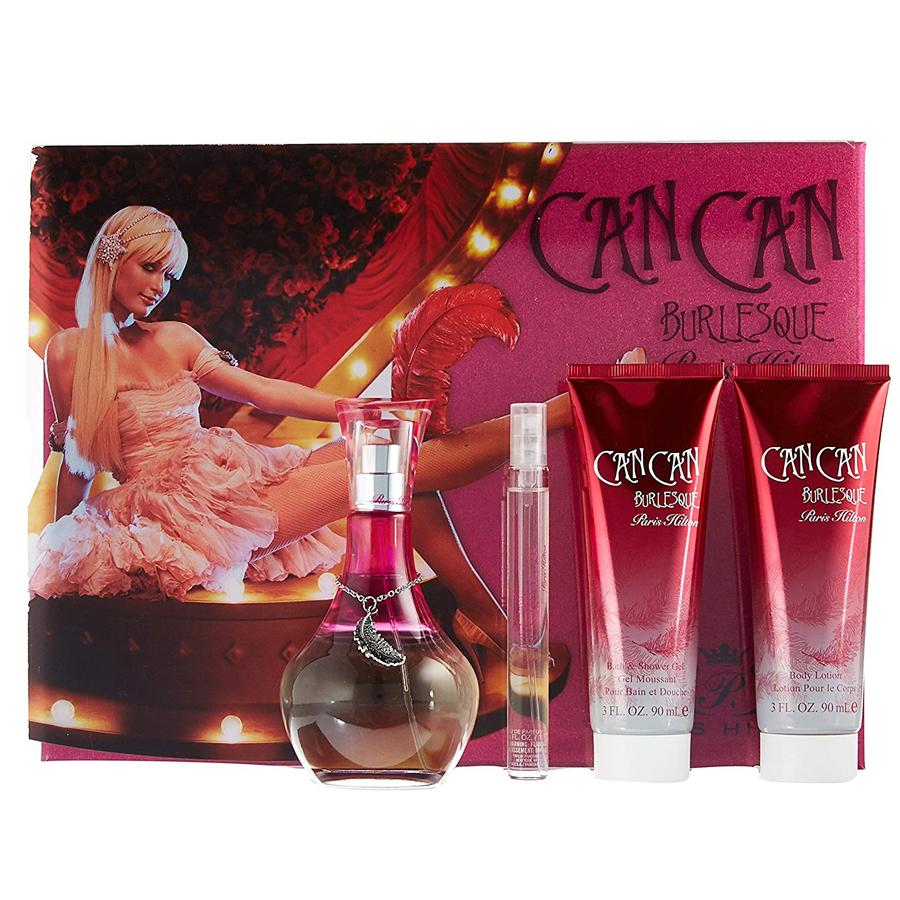 Foto de Can Can Burlesque de Paris Hilton para mujer, set de regalo EDP de 3,4 oz
